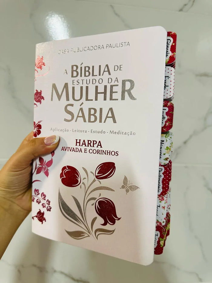 Bíblia de Estudo da Mulher Sábia | COM ABAS | LETRAS GIGANTE